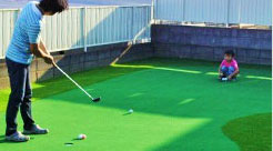 パターゴルフに人工芝を活用したイメージ